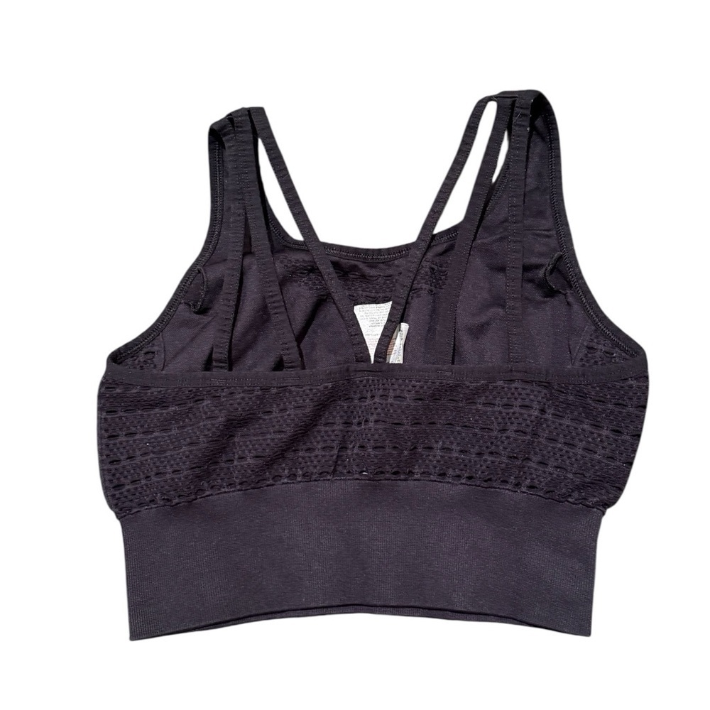 Gymshark Black Top Sports Bra Size Small - Picture 5 of 6